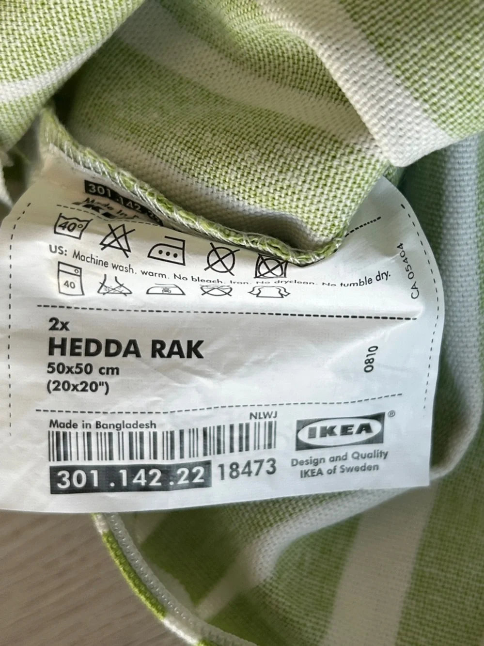 IKEA Hedda Rak Cotton Pillow Cushion Covers NWOT Modern Contemporary Geometric